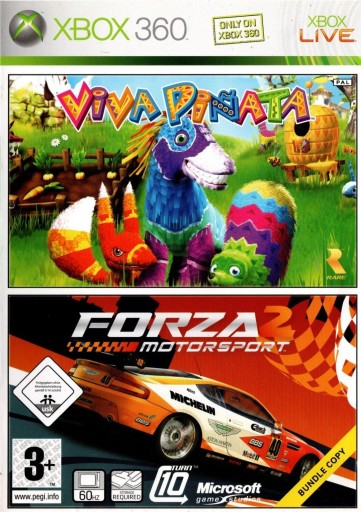 XBOX 360 VIVA PINATA FORZA MOTORSPORTS 2 BUNDLE