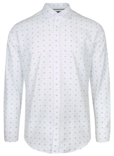 Biela bavlnená košeľa QUICKSIDE- 50/182-188