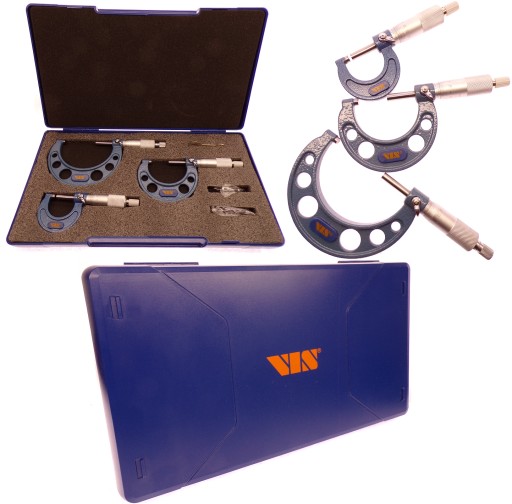 МИКРОМЕТР НАРУЖНЫЙ МИКРОМЕТР 0-75 НАБОР 3 ШТ VIS