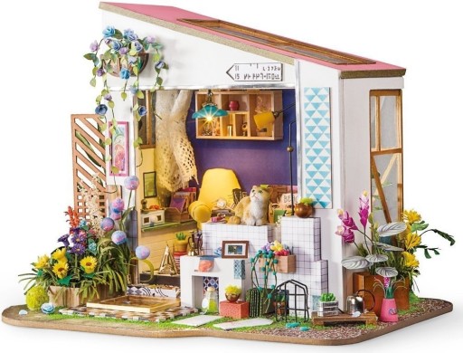 Складана розмальована модель міні-будиночка Robotime