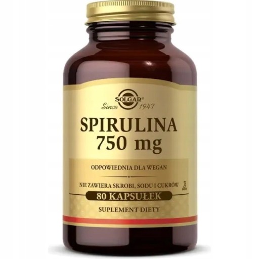 Solgar Spirulina kapsułki 80 szt.