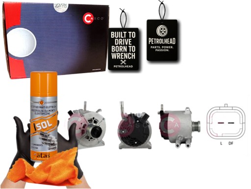 CASCAL15128AS#ECS-PCP+K - Генератор 12v 150a casco #petrolhead pro+ kit4