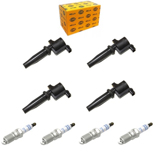 0 242 - Катушки + свечи зажигания c-max focus ii mondeo iv s-max volvo s40 ii v50 1.8/2.0