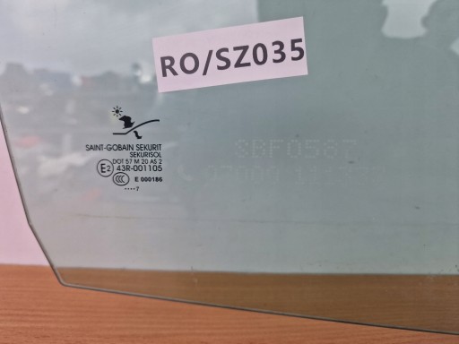 SAAB 93 9-3 II window door right rear part sedan 2007rok
