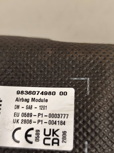OPEL MOKKA II B airbag seat right 9836074980