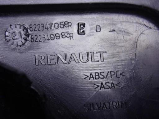 Renault Captur and moulding door rear part right cap