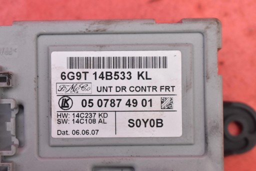 control unit module door right rear part 6G9T-14B533-KL LAND ROVER FREELANDER 2 II