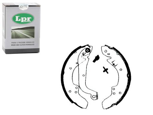 LPR00930/RS5 - LPR ГАЛЬМІВНІ КОЛОДКИ КОМПЛЕКТ. Задня MULTICAR M26