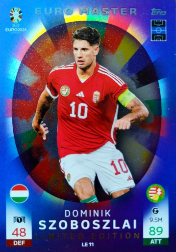 EURO 2024 TOPPS MATCH ATTAX LIMITED EDITION LE 11 DOMINIK SZOBOSZLAI