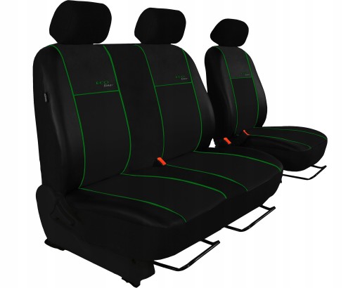 ШКІРЯНІ МІРНІ ЧОХЛИ на PEUGEOT EXPERT 3 2+1