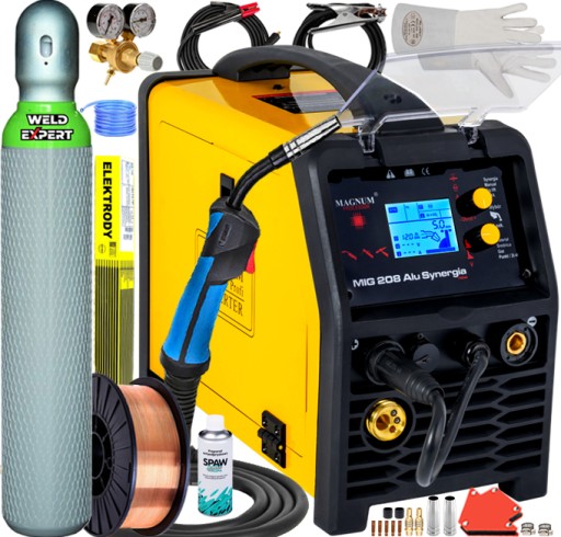 ЗВАРЮВАЛЬНИЙ АПАРАТ MAGNUM MIG 208 ALU SYNERGIA 200A TIG MMA