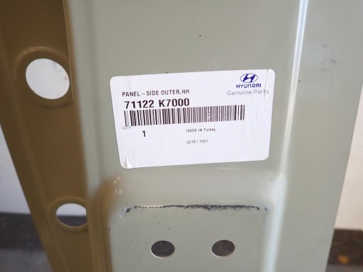 side right threshold pillar HYUNDAI I10 III 2020- 71122-K7000
