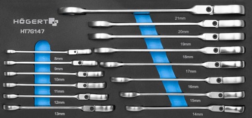HOGERT HT7G147 КЛЮЧІ RU-ВУШКА З ШАРНІРОМ 14 ШТ