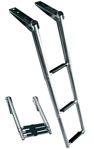 4306013 - ЛЕСТНИЦА 3-СТУПЕНИ 220 ММ, ТЕЛЕСКОПИЧЕСКАЯ, 370-770 ММ