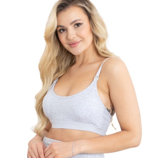 Бюстгальтер для годування Formommy Agnes напівпідкладений, сірий розмір S