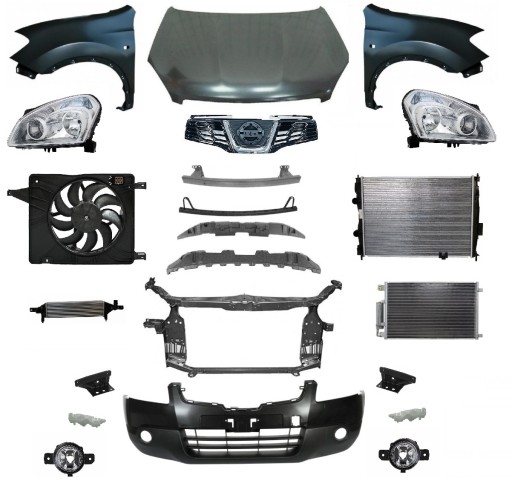 62500JD000 - QASHQAI 07-10 РЕМЕНЬ ПЕРЕДНЕГО БАМПЕРА КАПОТА КРЫЛО