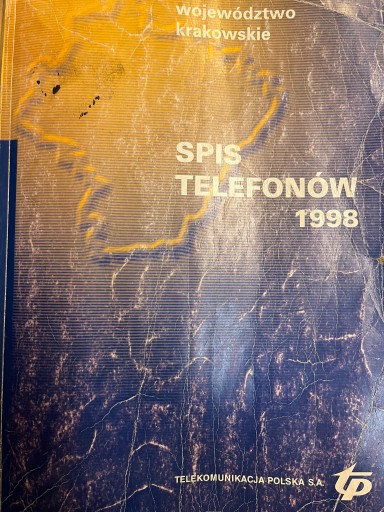 SPIS TELEFONÓW 1998 WOJEWÓDZTWO KRAKOWSKIE TP S.A.
