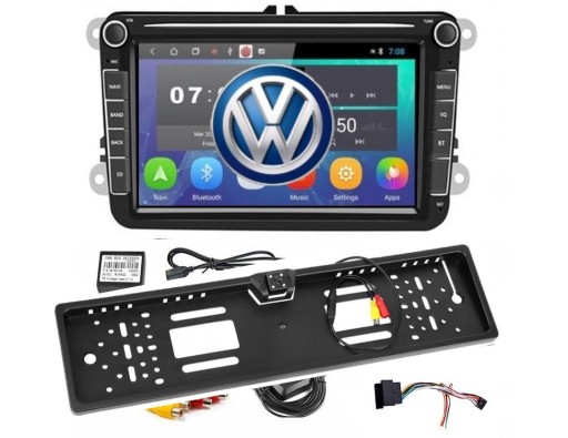 Радио 2 DIN VW Tiguan Touran Transporter Android