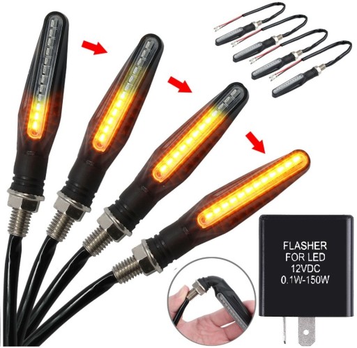 4sztuki 12 - Активные направления мигалки 12led 4 шт +прерыватель
