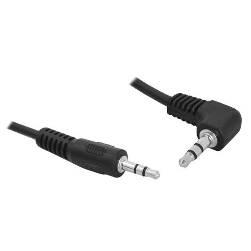 Kabel Aux Jack 3.5mm MiniJack | 0,8m kątowy