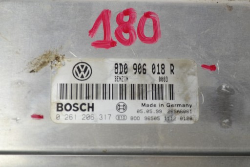 Контролер комп'ютера vw audi bosch 0261206317 8d0906018r