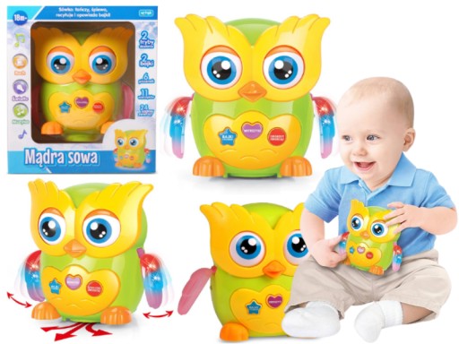 НАВЧАЛЬНА МУДРА СОВА РОЗПОВІДАЄ БАЙКИ І СПІВАЄ ПОЛЬСЬКОЮ