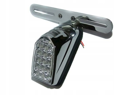 LA-040 - ЗАДНИЙ ФОНАРЬ ЗАДНИЙ СВЕТОДИОДНЫЙ МЕТАЛЛИЧЕСКИЙ ХРОМ С УТВЕРЖДЕНИЕМ