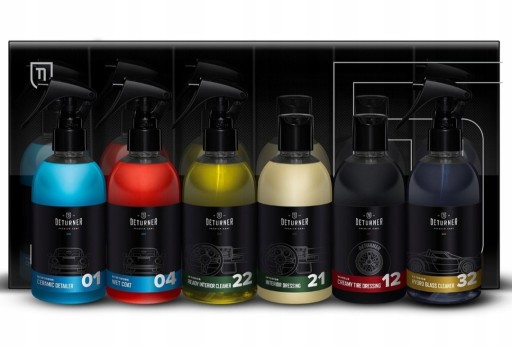 Deturner detailing Set Набір 6 туалетного приладдя для автомобіля