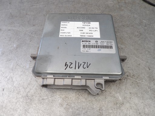 Honda Accord V computer, control unit 0281001419 MSB100411