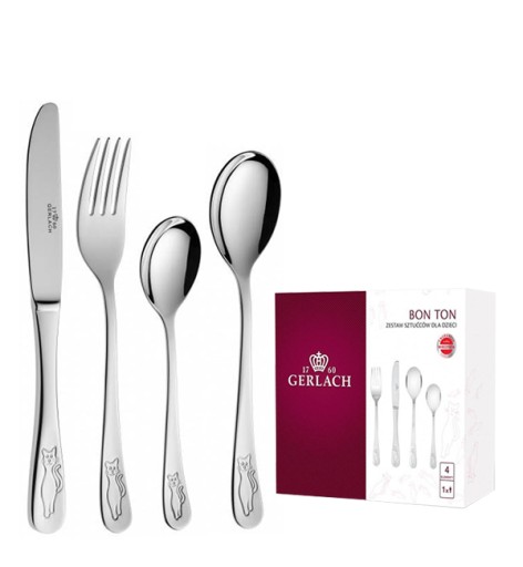 Столові прилади дитячі Gerlach Bon Ton 4 шт метал