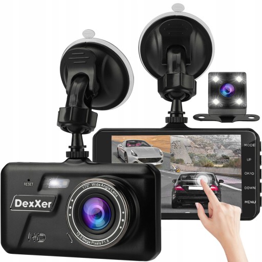 HD DRIVING RECORDER REVERSING CAMERA TOUCH SCREEN