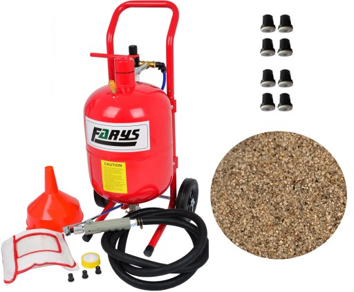 Мобильный пескоструйный станок 19л 8 насадок + абразив бесплатно