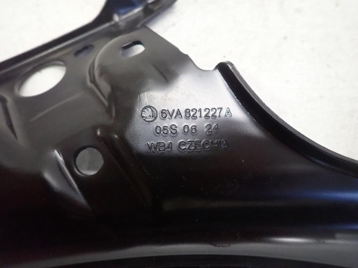 Console Support plaque Aile Gauche SKODA FABIA IV 2022- 6VA821227A
