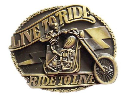Жить, чтобы ездить.. chopper пряжка застежка бронза