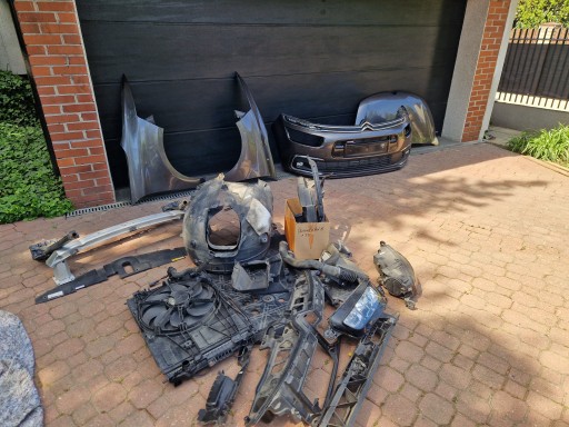 ПЕРЕДНЯЯ В КОМПЛЕКТЕ КАПОТ КРЫЛЬЯ БАМПЕР CITROEN C4 PICASSO II LIFT KKS