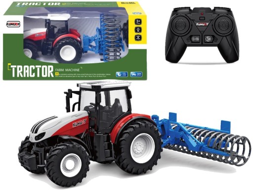 RC Tractor Сільськогосподарський коток 2,4 G гумові колеса