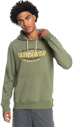 Mikina Quiksilver Check On It Hood - GPH0/Four