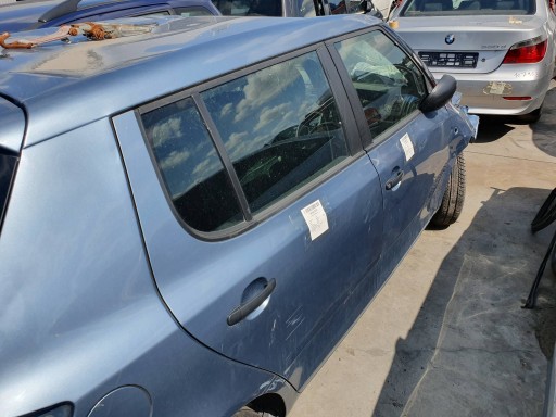 Tür rechts heck LF5X SKODA FABIA II