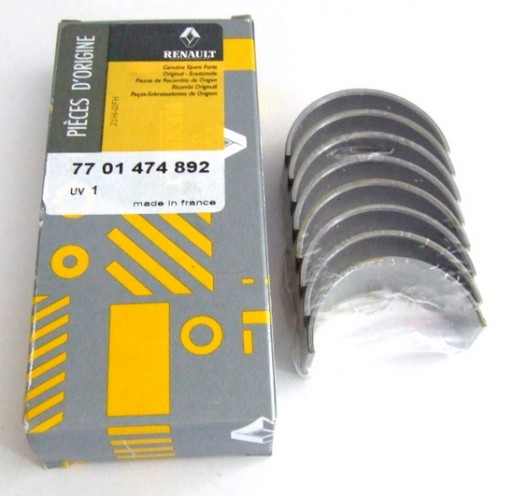 7701474892 - ШАТУННІ ВКЛАДИШІ RENAULT 1.4 - 1.6 8V 16V OE