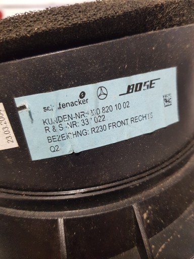 speaker door right BOSE MERCEDES SL R230