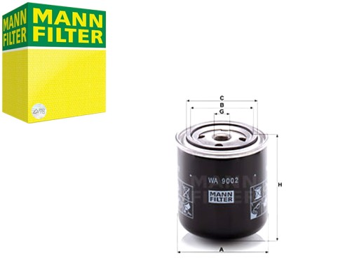 9002 - ФИЛЬТР ОХЛАЖДАЮЩЕЙ ЖИДКОСТИ DAF CF CF 85 XF 105 XF 106