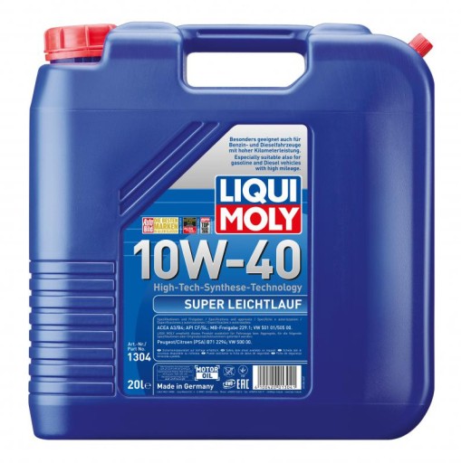 МАСЛО LIQUI MOLY 10W40 20л SUPER LEICHTLA