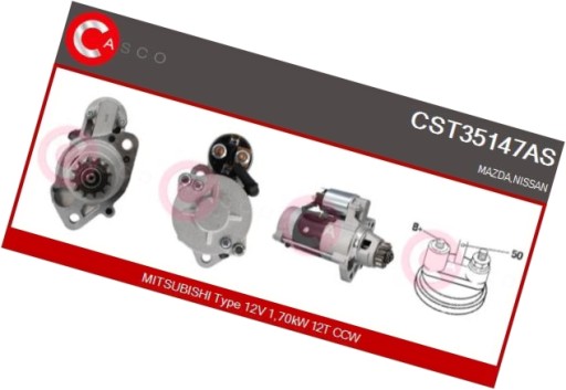 Стартер 12в 1,7квт - casco cst35147as