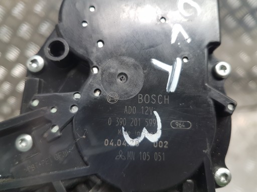 motor ablaktörlők hátsó MITSUBISHI COLT Z30