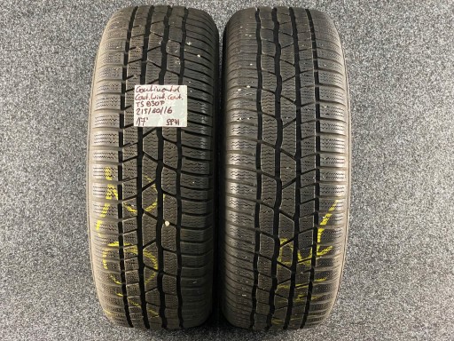 2x CONTINENTAL CONTIWINTERCONTACT TS830P 215/60R16