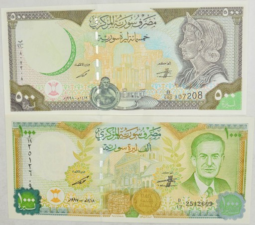 3.xx.Zest.Syria, Banknoty szt.2, St.1