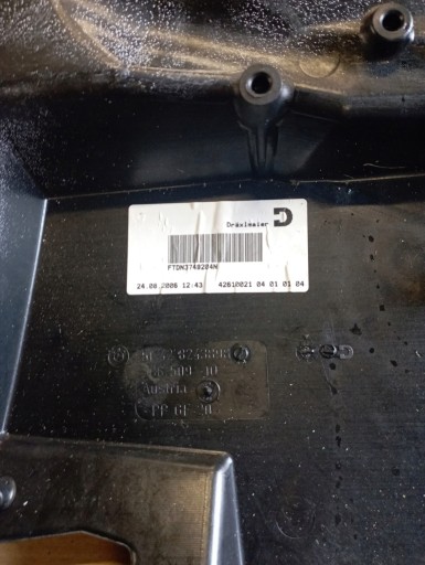 BMW 7 E65 soundproofing door right rear part 8243898