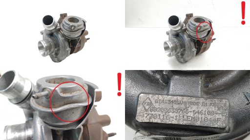 turbo 8200646108 GTA1549LV Garrett 770116-1 2.0 dCi Renault Laguna