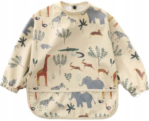 Нагрудник whw57890 Фартух Відтінки коричневого та бежевого 1 шт.