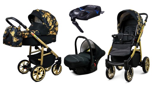 Коляска 4в1 BabyLux Color Lux Gold Jungle